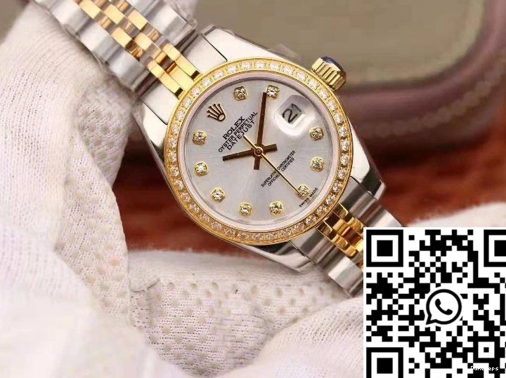 18K Rolex Gold Silver Datejust Lady FastDry Yellow 869 28MM Dial 0717